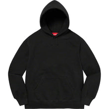 Cargar imagen en el visor de la galería, Satin Appliqué Hooded Black Sweatshirt
