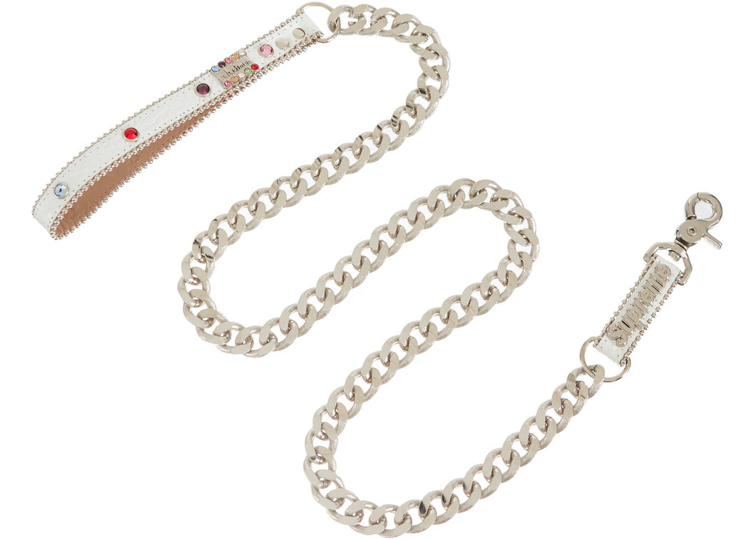 Supreme®/B.B. Simon® Studded Dog Leash (White)